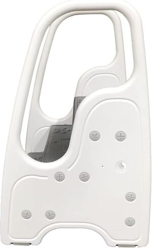 3 Step Stool with Handle for Toddler and Kids, Adjustable 3 Step Stool for Kids with Handles and Safety Non-Slip Pads,Standing Tower for Bathroom Sink, Potty Training(Gray). in Saudi Arabia