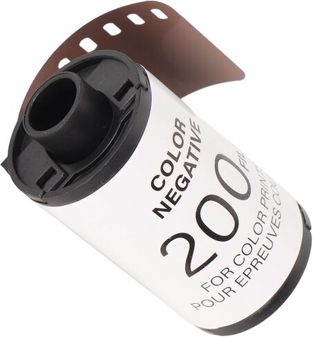 35mm Color Print Film, Color Negative Film for 135 Camera, 8 Exposures with 200 ISO Light Sensitivity, High Resolution Vintage Look Film for Indoor Outdoor Photography in Saudi Arabia