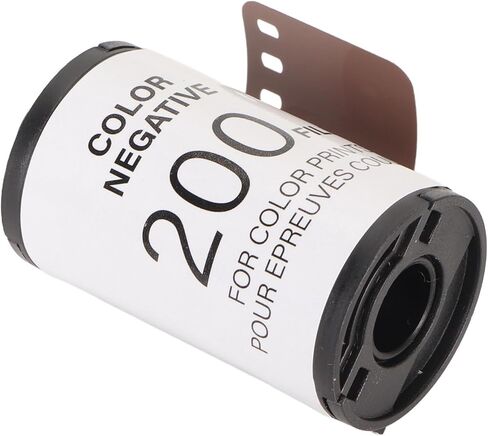 35mm Color Print Film, Color Negative Film for 135 Camera, 8 Exposures with 200 ISO Light Sensitivity, High Resolution Vintage Look Film for Indoor Outdoor Photography in Saudi Arabia