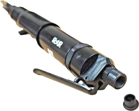 SLAIR 18" Pneumatic Needle Scaler - 5000 BPM with 19 Heat-Treated Needles, Removes Paint, Rust & Welding Slag - Adjustable Bayonet Lock, 1/4" NPT Air Inlet (Includes Oil Can & Connector, Model XX558) in Saudi Arabia