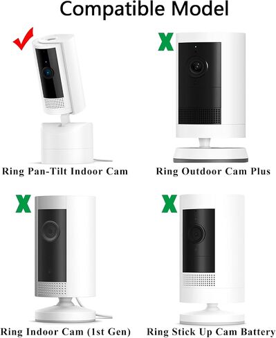 Magnetic Camera Mount Compatible with Ring Pan-Tilt Indoor Cam 2024 Release | No Drill Magnetic Holder, 90° Adjustable Ball Head, Waterproof, Strong Magnetic Force, Camara Bracket for Metal Surfaces in Saudi Arabia