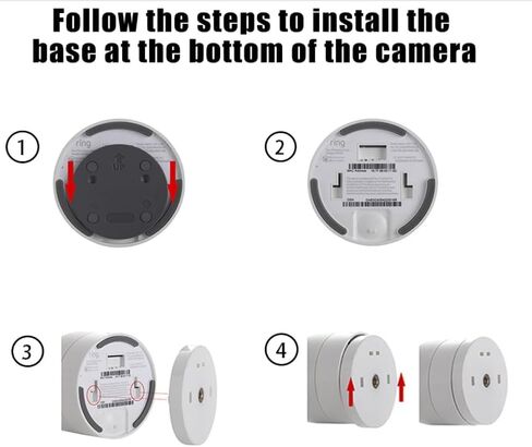 Magnetic Camera Mount Compatible with Ring Pan-Tilt Indoor Cam 2024 Release | No Drill Magnetic Holder, 90° Adjustable Ball Head, Waterproof, Strong Magnetic Force, Camara Bracket for Metal Surfaces in Saudi Arabia