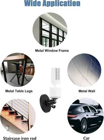Magnetic Camera Mount Compatible with Ring Pan-Tilt Indoor Cam 2024 Release | No Drill Magnetic Holder, 90° Adjustable Ball Head, Waterproof, Strong Magnetic Force, Camara Bracket for Metal Surfaces in Saudi Arabia