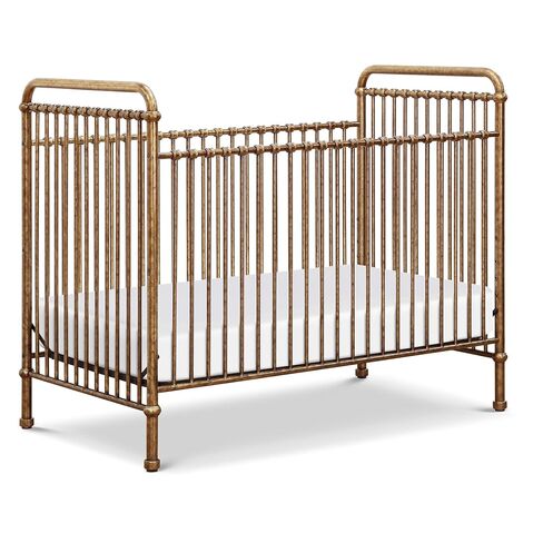 Namesake Abigail 3-in-1 Convertible Baby Crib Gold | GREENGUARD Gold Certified, Converts to Toddler Bed & Daybed, 4 Adjustable Mattress Heights, Conversion Kits Sold Separately in Kuwait