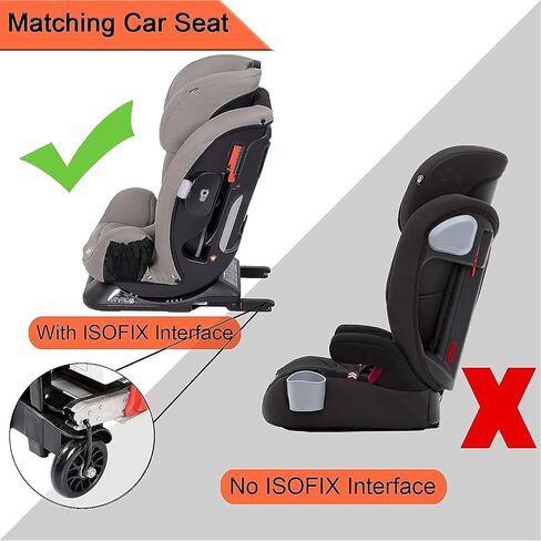 Car Seat Trolly, Go Carts for Kids,Car Seat Carrier for Airport with Wheels and Compact Fold Travel in Kuwait