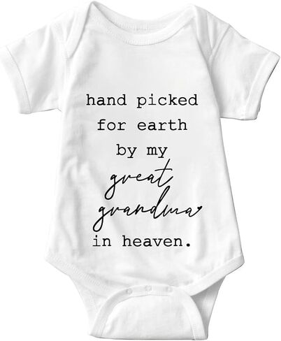 listery Hand Picked For Earth By My Great Grandma Bodysuit New Boys Baby Girls By My Great Grandma 3M in Saudi Arabia