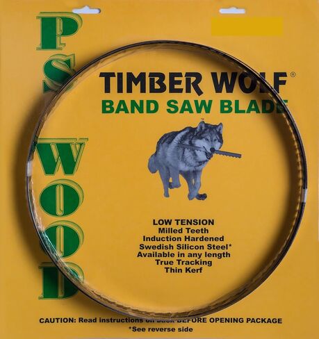 Timber Wolf 115" Band Saw Blade, 3/8" x 4tpi | Fits Laguna Model 14BX, Fits Shop Fox Model W1673, Fits G9971 in Saudi Arabia