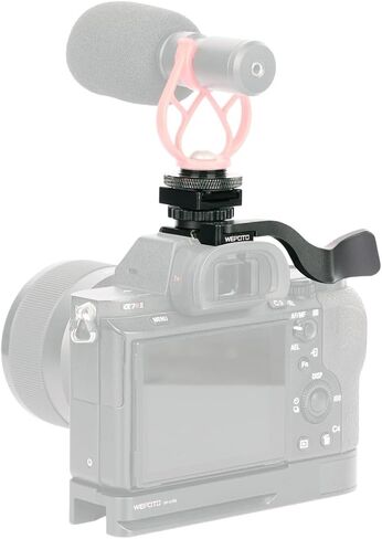 Camera Thumb Grip with Detachable Cold Shoe Mount, Ergonomic Thumb Rest for Sony A7M/A7R/A7S & A9 Series Cameras, Hot Shoe Protection & Secure Hold for Photography in Saudi Arabia