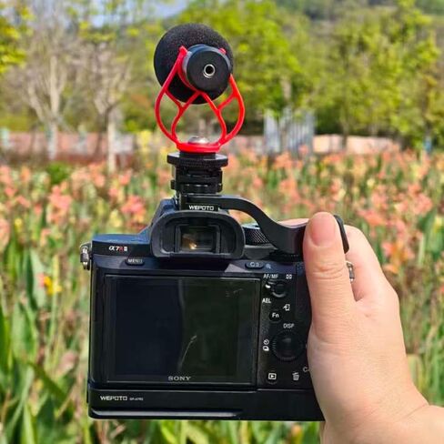 Camera Thumb Grip with Detachable Cold Shoe Mount, Ergonomic Thumb Rest for Sony A7M/A7R/A7S & A9 Series Cameras, Hot Shoe Protection & Secure Hold for Photography in Saudi Arabia
