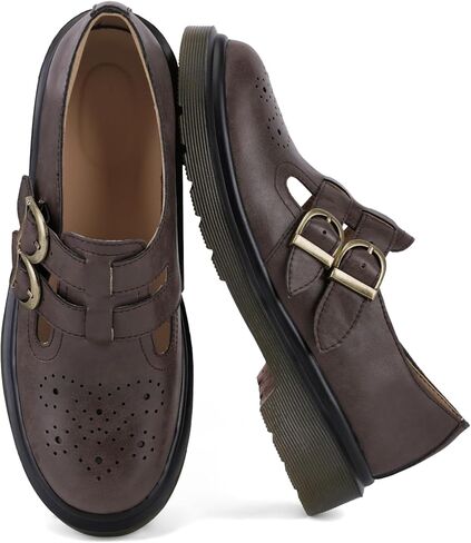Womens Platform Loafers Chunky Mary Janes for Women in Saudi Arabia