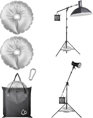 3PCS Sandbag Weight Set with 2 Water Weight Bags | & 1 Waterproof Sandbags for Photography Backdrop Stand, Tripod Weight, Tents, Fishing Chairs，Tripod in Kuwait