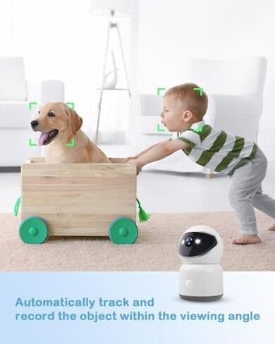 3MP Indoor Security Camera WiFi 2.4GHz 5GHz Pan/Tilt/Zoom 2K HD Day/Night Automatic Tracking Humanoid Detection One-Click Calling TF Card Recording (New Upgraded Version) in Saudi Arabia