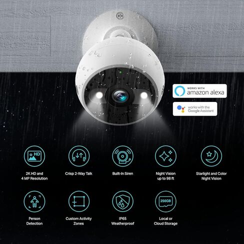 Kasa Indoor and Outdoor Security Cameras - Pan/Tilt 1080p HD with Night Vision and Motion Detection in Kuwait