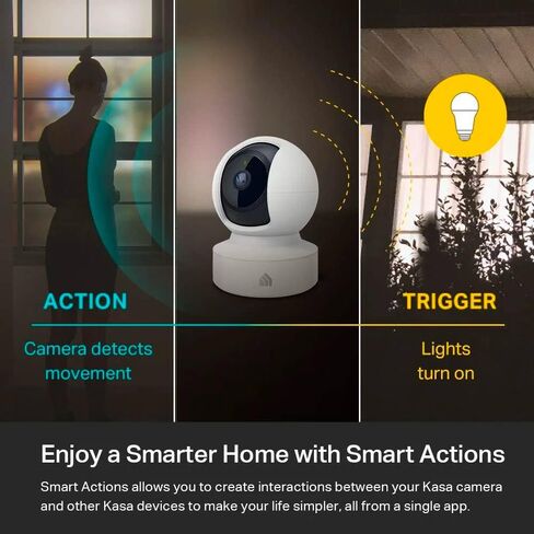 Kasa Indoor and Outdoor Security Cameras - Pan/Tilt 1080p HD with Night Vision and Motion Detection in Kuwait