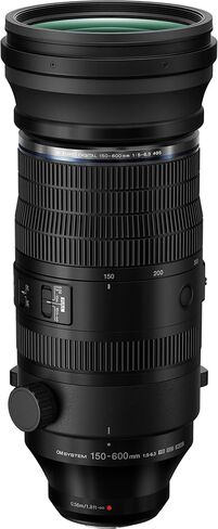 OM SYSTEM M.Zuiko Digital ED 150-600 مم f/5-6.3 هي عدسة، عدسة تكبير تليفوتوغرافي فائقة من Micro Four Thirds، ما يعادل 300-1200 مم، المزامنة هي التثبيت (حزمة) in Kuwait