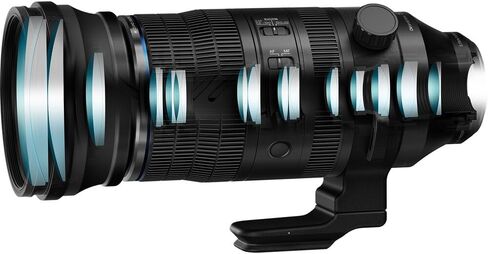 OM SYSTEM M.Zuiko Digital ED 150-600 مم f/5-6.3 هي عدسة، عدسة تكبير تليفوتوغرافي فائقة من Micro Four Thirds، ما يعادل 300-1200 مم، المزامنة هي التثبيت (حزمة) in Kuwait