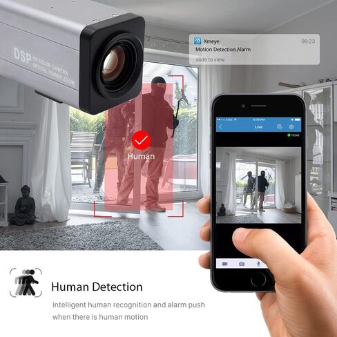 4K 8MP 36X Optical Zoom Camera, POE CCTV Network Box Bullet IP Indoor Outdoor Security AI Camera,128G TF Card Included, Two-Ways Audio, Motion Detection Face Recorder, XMEYE in Saudi Arabia