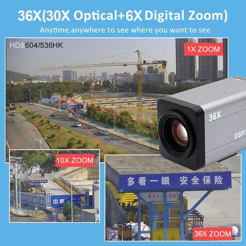 4K 8MP 36X Optical Zoom Camera, POE CCTV Network Box Bullet IP Indoor Outdoor Security AI Camera,128G TF Card Included, Two-Ways Audio, Motion Detection Face Recorder, XMEYE in Saudi Arabia