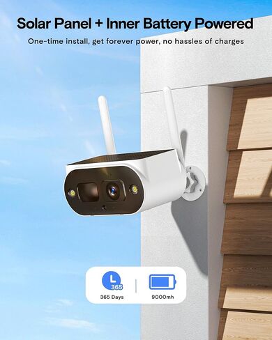 Solar Security Cameras Wireless Outdoor, 4-Camera System with 10CH NVR | 4MP, Solar Powered, No Monthly Fee, Color Night Vision, PIR Detection, Two-Way Audio, No Monthly Fee, 64GB Local Storage in Saudi Arabia