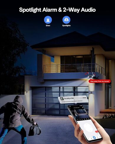Solar Security Cameras Wireless Outdoor, 4-Camera System with 10CH NVR | 4MP, Solar Powered, No Monthly Fee, Color Night Vision, PIR Detection, Two-Way Audio, No Monthly Fee, 64GB Local Storage in Saudi Arabia
