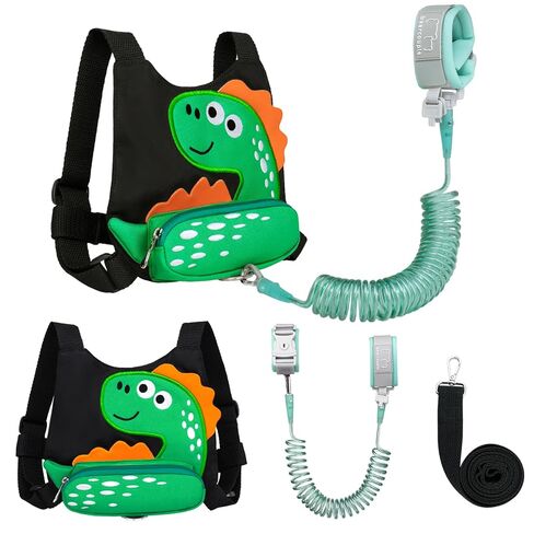 4-in-1 Toddler Safety Harness, Anti Lost Backpack with Detachable Wrist Link, Cute Dinosaur Cartoon Baby Walking Leash for Outdoor Travel, 1-6 Years Old Boys in Saudi Arabia