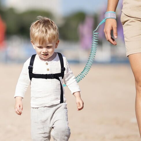 4-in-1 Toddler Safety Harness, Anti Lost Backpack with Detachable Wrist Link, Cute Dinosaur Cartoon Baby Walking Leash for Outdoor Travel, 1-6 Years Old Boys in Saudi Arabia