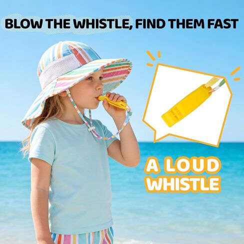 Baby Sun Hat with Neck Flap UPF 50+ for Toddler Sun Protection Beach Hat | Adjustable,Sun Protection,Lightweight,Quick-drying,Breathable,Skin-friendly,3 sizes,Block UVA/UVB,Water Resistant,Windproof in Kuwait
