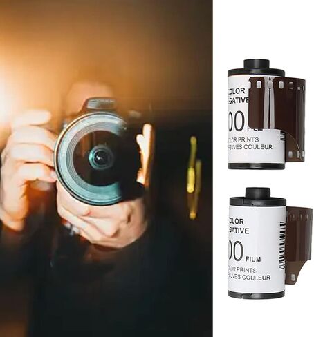 2 Rolls 35mm Color Camera Film 12 Sheets Each Color Negative Film for Vintage ISO 200 HD Camera for 135 Cameras in Saudi Arabia