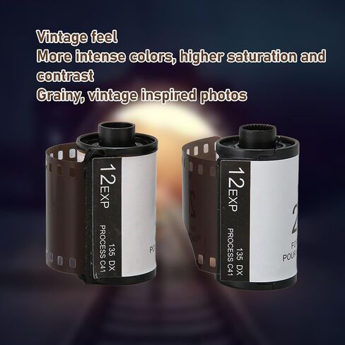 2 Rolls 35mm Color Camera Film 12 Sheets Each Color Negative Film for Vintage ISO 200 HD Camera for 135 Cameras in Saudi Arabia