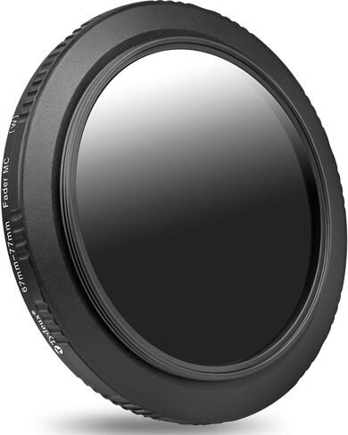 67mm Variable ND Lens Filter ND2-ND400 (1-9 Stops) | Multi-Coated, Adjustable Neutral Density Filter, Water and Scratch Resistant, Video & Photography Camera Lens Filter in Saudi Arabia