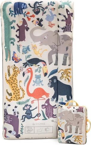 Stokke JetKids CloudSleeper, Animal Family - Inflatable Kids’ Travel Bed - Includes Integrated Pump & Packing Cube - Best for Ages 2+ in Saudi Arabia