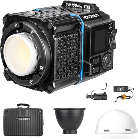 Yongnuo YN150 Ultra Bi Mini Size LED Video Light 2700K-6500K Color Tempreture Outdoor COB LED Light 2.4G APP Remote Control Photography Light in Saudi Arabia