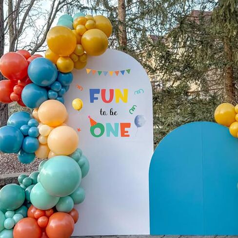 Fun to Be One Wall Decal | Colorful Watercolor Vinyl Sticker,Its Fun to Be One Birthday Decorations for Girls Boys,1st Birthday Party Backdrop Decor in Saudi Arabia