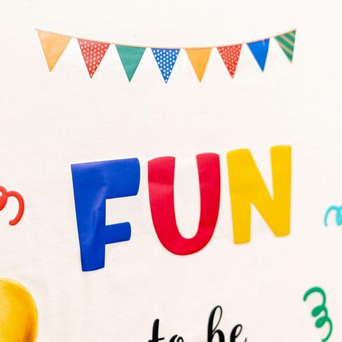 Fun to Be One Wall Decal | Colorful Watercolor Vinyl Sticker,Its Fun to Be One Birthday Decorations for Girls Boys,1st Birthday Party Backdrop Decor in Saudi Arabia