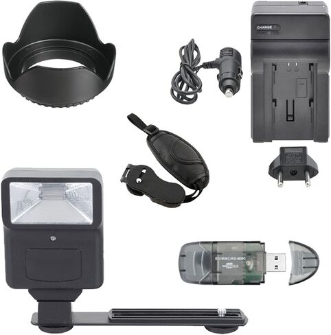 Als Variety 55mm Accessory Bundle with HD Filters, Close Ups, 64GB Memory, Backpack, Flash, Auxiliary Lenses, Battery for Nikon D3100, D3200, D3300, D3400, D3500, D5100, D5200, D5300, D5500, D5600 in Saudi Arabia