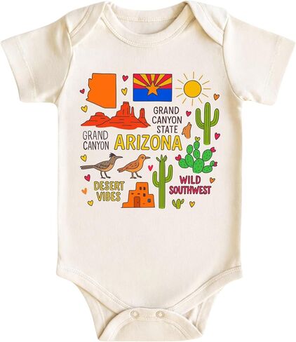 Arizona Newborn Baby Bodysuit for Boys Girls, Grand Canyon State Infant Outfit, Phoenix Tucson Gift in Saudi Arabia