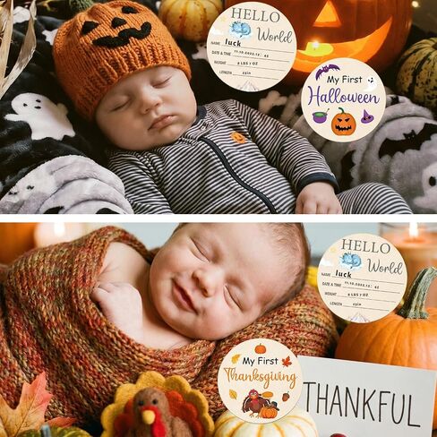 Dragon Monthly Baby Milestone Signs, 11PCS My First Holiday Milestone Cards Newborn Halloween Christmas Gift, Wooden Baby Announcement and Hello World Newborn Sign in Kuwait