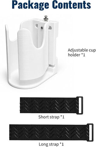 Adjustable Boat Cup Holder for Vertical Rails, No-Drill Marine Drink Holder for Cans, Bottles and Handled Tumblers, 3D Printed, Boat Accessories in Saudi Arabia