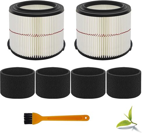 38741 Filters Replaces CMXZVBE38741 Craftsman Filter, fits CMXEVBE17040, Replaces Purple Stripe 1/2 Height Filter, Fits 3 Gallon, 4 Gallon Craftsman Shop Vacuums 1988+-2 Pack in Kuwait