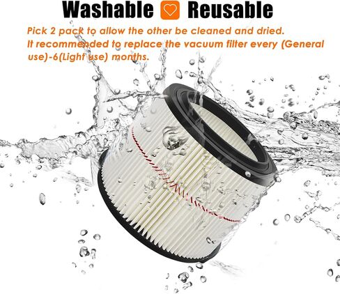 38741 Filters Replaces CMXZVBE38741 Craftsman Filter, fits CMXEVBE17040, Replaces Purple Stripe 1/2 Height Filter, Fits 3 Gallon, 4 Gallon Craftsman Shop Vacuums 1988+-2 Pack in Kuwait
