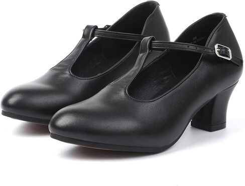 Women's T-Strap Character Dance Shoes, 1.5" Heels for Ballroom Salsa Tango Latin in Saudi Arabia