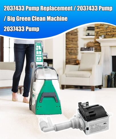 2037433 Clean Machine Pump Assembly | Fit for Bissell Big Green Clean Machine 86T3,40M1,BG10,BG10N2,3288 in Kuwait