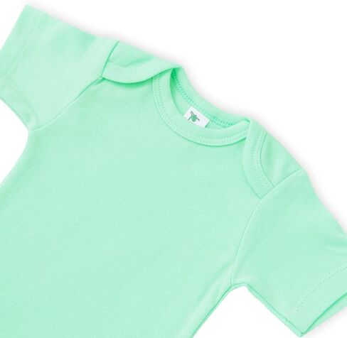 Laughing Giraffe Baby Blank Short Sleeve Unisex One Piece Bodysuit (6-12 Months, Mint) in Saudi Arabia