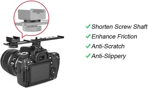 Anwenk Rubber Pads Rubber Washers with 1/4" Screw Hole for Anti-Scratch Camera & Accessories Protection, Shorten Long Camera Screw Shaft, Enhance Friction,Anti-Slippery, 20Pack in Kuwait