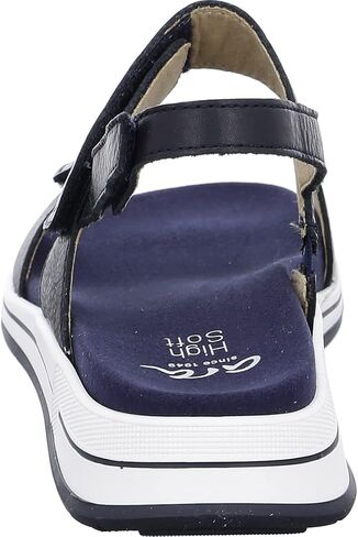 ARA Women's Ankle-Strap Wedge Sandal, navy leather, EU 41/US size 10 wide in Saudi Arabia