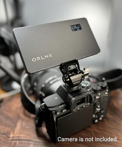 ORLN'K Pocket Camera Light, Ultra-Thin, Swivel 360° Tilt 180° Fits Sony, Nikon, Canon, Panasonic, Fuji for Photography, Video (with Pro Head Mount) in Kuwait