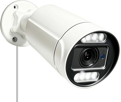 SINIS 4K PoE Security IP Camera, 8MP 5X Optical Zoom Bullet Camera Outdoor | Use Alone or With NVR, Smart Dual Light Color Night Vision, Human/Motion Detection, 2 Way Talk,Up to 512GB SD Card,Full Metal in Kuwait
