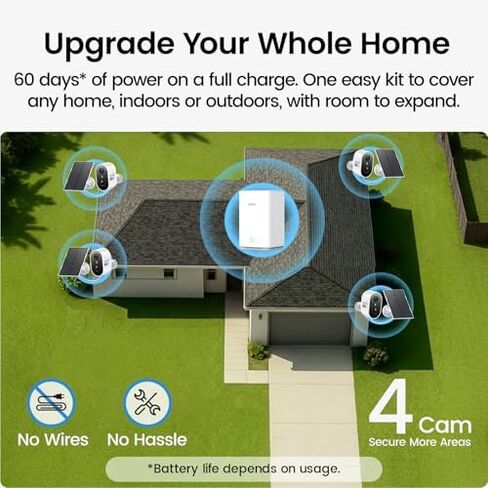 aosu 3K Dual Cam Security Cameras + 2K Solar Security Cameras Home System in Saudi Arabia