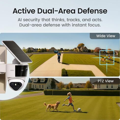 aosu 3K Dual Cam Security Cameras + 2K Solar Security Cameras Home System in Saudi Arabia