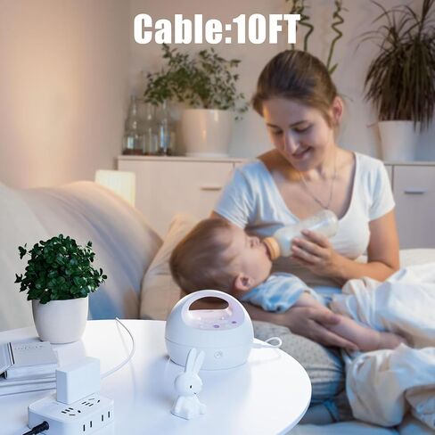 12V Power Cord Charger for Spectra S2 S2 Plus SPS200, 10FT Cable | Replacement Charging Cord For Spectra 12V Breast Pumps Without Built-in Battery, LED Indicator Light, White in Kuwait